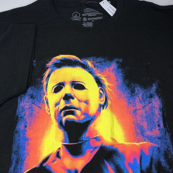 John Carpenters Halloween Unisex XL Black Graphic Print Short Sleeve T Shirt NWT - Picture 1 of 4